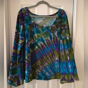 Daisy Multicolor Tie-Dye Long Sleeve Top
